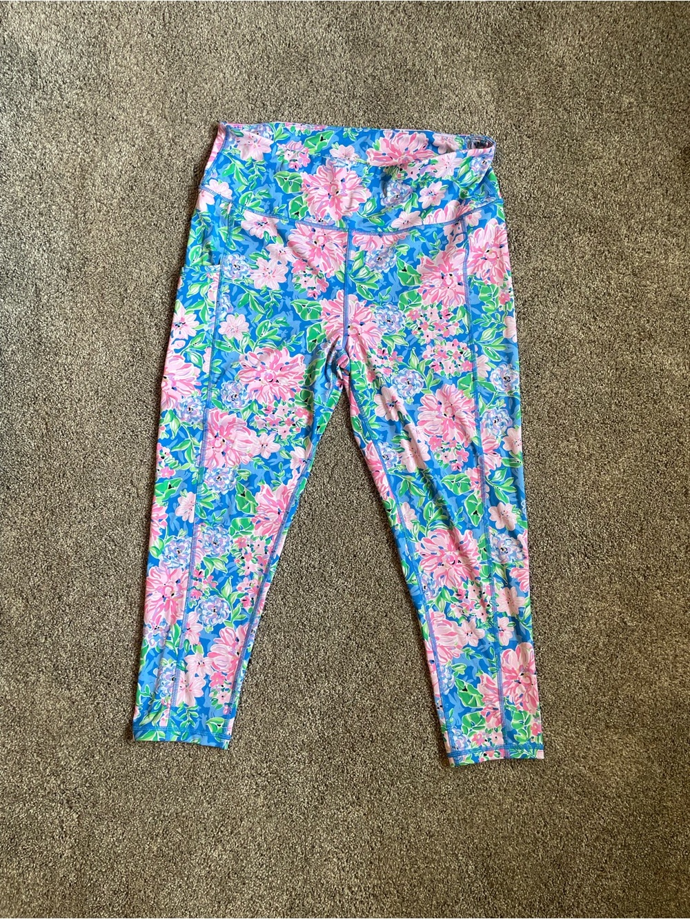 Lilly Pulitzer Luxletic Weekender High Rise Midi Floral Leggings